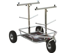 Carrello kart 3 ruote cromato