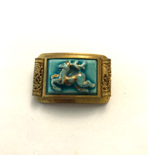 Ancienne broche en céramique