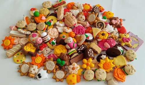 Lotto 110 charm fimo - lotto,