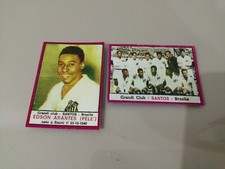 Due figurine Edson A. Nascimento Pelè album calciatori panini 1967/68