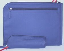  Set portadocumenti sottobraccio + portamatita in vera pelle formato A4 nuovo