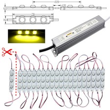 10x - 100x LED Modulo Bianco Caldo Alimentatore 230V 12V 1,5W Pubblicità Luce