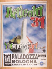 Poster Concerto ARTICOLO 31 BOLOGNA 70X100 cm 14/04/2004[PI 0216-A]