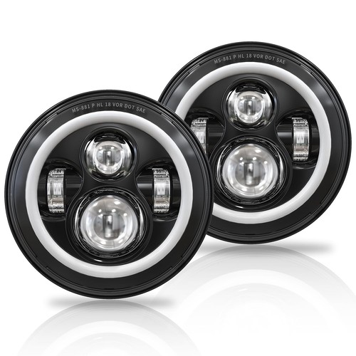 Faro led pollici rotondo - faro, 7
