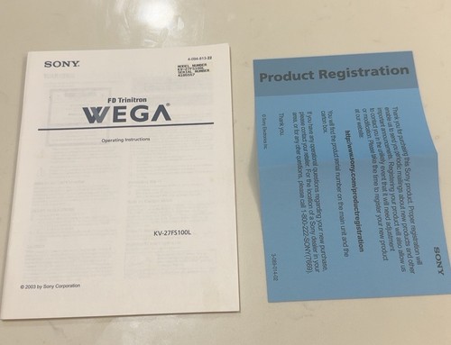 Sony trinitron wega - fd,