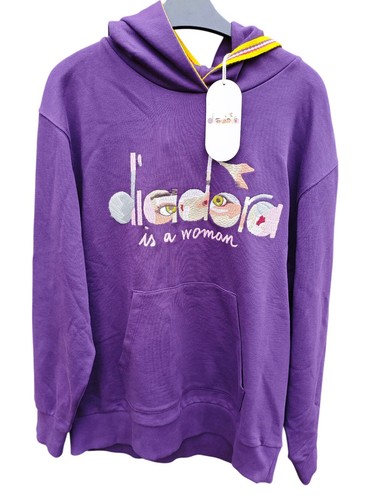 Felpa con cappuccio diadora - cappuccio,
