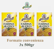 FARINA DI CECI SICILIANI SENZA GLUTINE TERRAVECCHIA ITALIA VEGANO PANELLE 3x500g