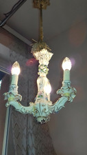 LAMPADARIO CERAMICA D'EPOCA 3