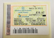 Marca bollo 14 62 - da, 14,62