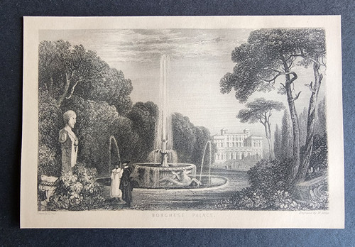 Stampa antica 1852 palazzo - antica,