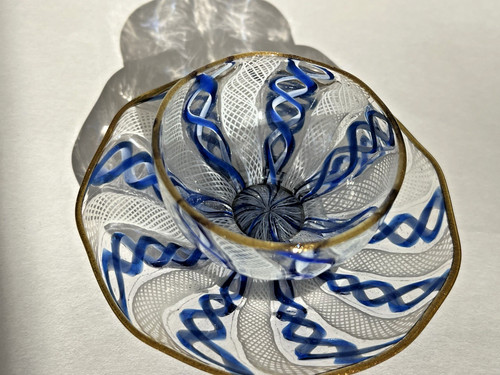 Set piattini tazza - , fiocchi
