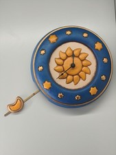 THUN orologio a pendolo ceramica cielo stellato con sole e luna decorato