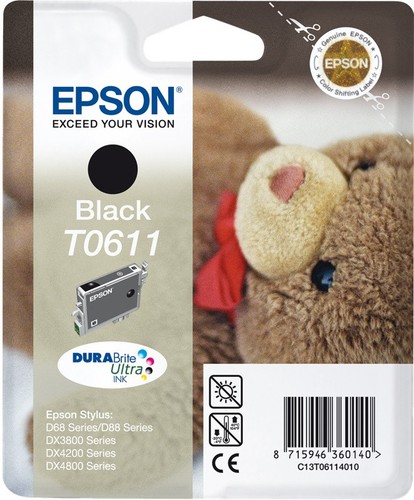 Originale epson t0611 nero - t0611,