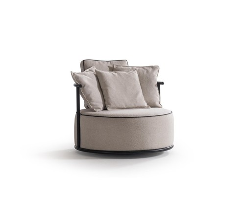 Poltrona beige tessuto dal - beige,