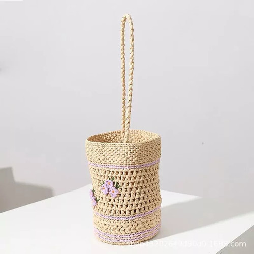 Borsa paglia intrecciata - paglia,