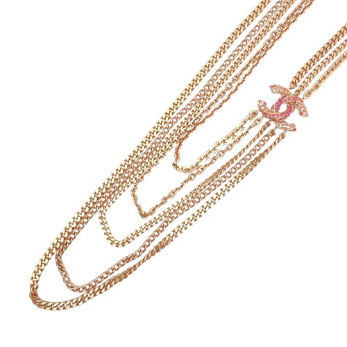 Collana lunga chanel logo - lunga, cc