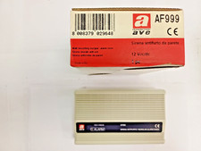 MATERIALE ELETTRICO CIVILE ANTIFURTO AVE AF 999 SIRENA AUSILIARIA FILARE 12V CC