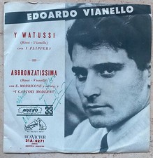 EDOARDO VIANELLO - I Watussi ARGENTINA 7" Black Label MORRICONE 1963 Beat Ye-ye
