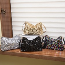 Borsa donna paillettes 2025 borsa sera festa borsetta scintillante pochette shouder bag regalo