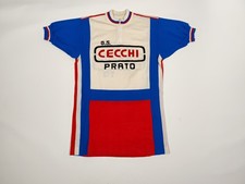 Vintage ciclismo Maglia Cecchi Prato   jersey Cycling Bike  L Wool Lana