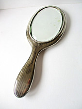 Argento 800 DF REC antico specchio da toilette con vetro molato peso tot. g 385