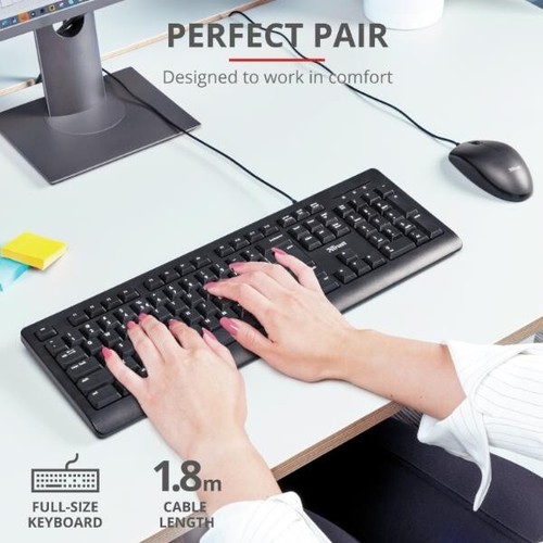Kit trust tastiera mouse usb - kit, +