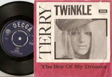 TWINKLE TERRY & BOY OF MY DREAMS DANISH PS+45 1964 GIRL MOD BEAT MODETTE  LISTEN