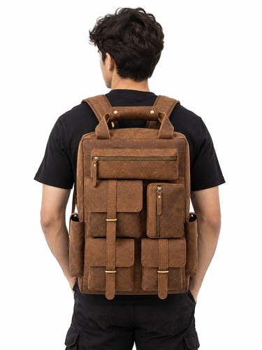 Borsa zaino vera pelle