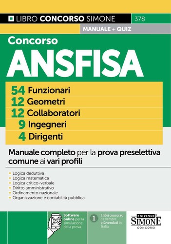 Libri concorso ansfisa - libri,