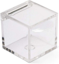 50 SCATOLE CUBO PLEXIGLASS 5X5X5 CM Trasparente X Confetti