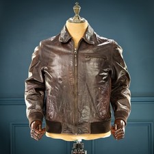 Giacca pelle bufalo aviatore