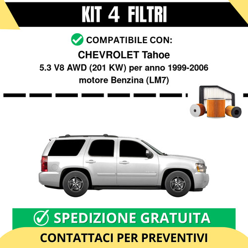 Kit filtri tagliando per - kit,