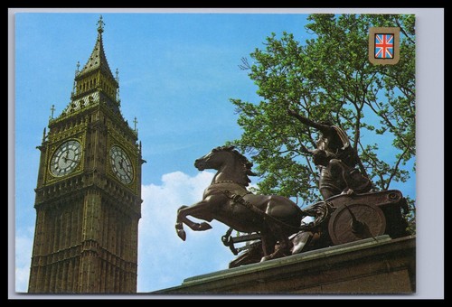 Cartolina londra statua - /,