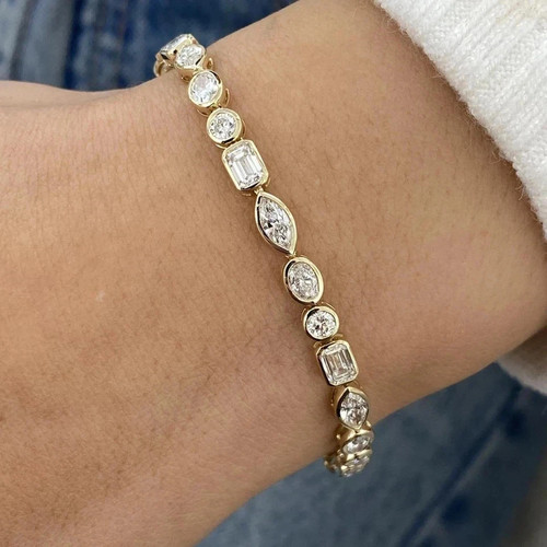 Bracciale tennis donna 10ct - bracciale,