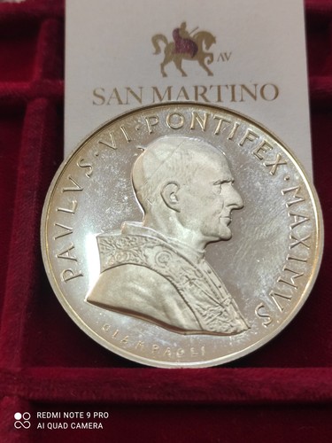 Medaglia vaticano paolo vi - vaticano.,