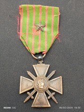 2.24/02/25 (REF19063) Medaglia militare croce di guerra 1914 1917 ww1 MEDAGLIA