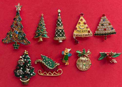 Lotto spilla albero natale - spilla,