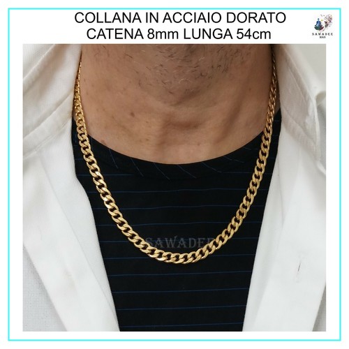 Collana uomo acciaio - uomo,