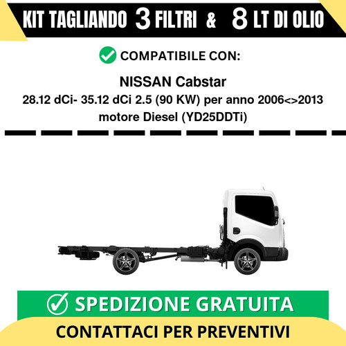 Tagliando per nissan cabstar - tagliando,