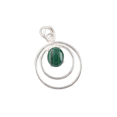 Chakra cuore ovale malachite - chakra,