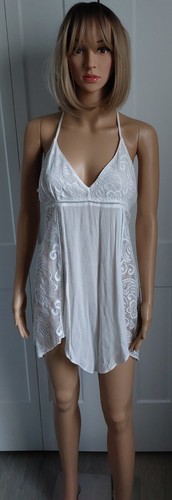 Intimo donatella white nighty - intimo,