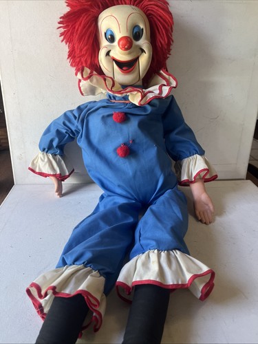 Creepy vintage bozo clown - creepy,