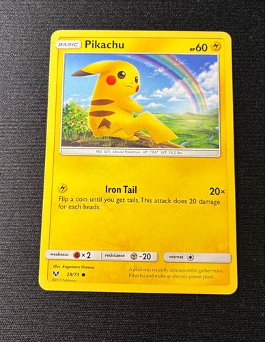 Carta pokemon pikachu 028 - carta, 028/073