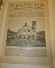 Le cento città d'Italia Vigevano    anno 1896 originale