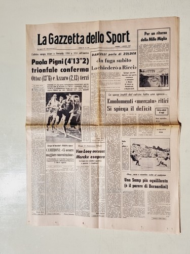 Gazzetta dello sport agosto - 1,