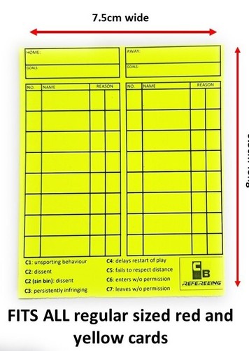 Refcards adesivi arbitrali - -,