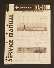 Kenwood KA-1000 Manuale di