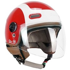 Casco jet d/jet CGM PIX 191G sprint Bianco rosso Vespa tricolore S 55 cm