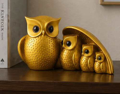 Set statuine famiglia - , gufo