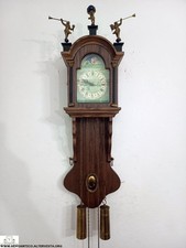176344 Antico orologio a pendolo olandese con lunario